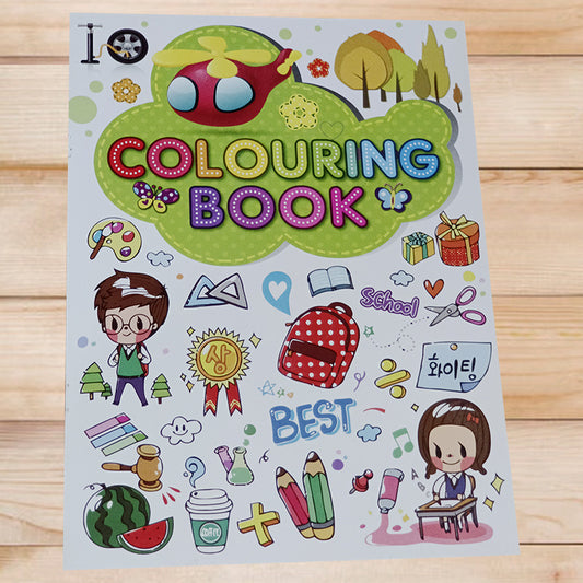 Cartoon English Calligraphy Exercise Book Children Coloring 2025-2026