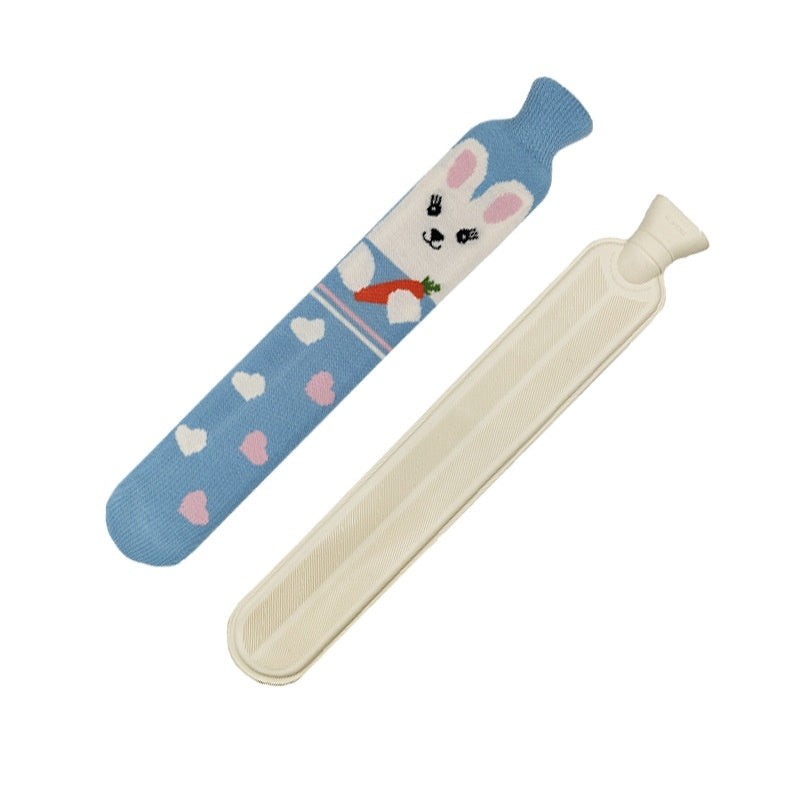 Cute Rubber Hand Warmer Water Bag Long Strip Water Injection