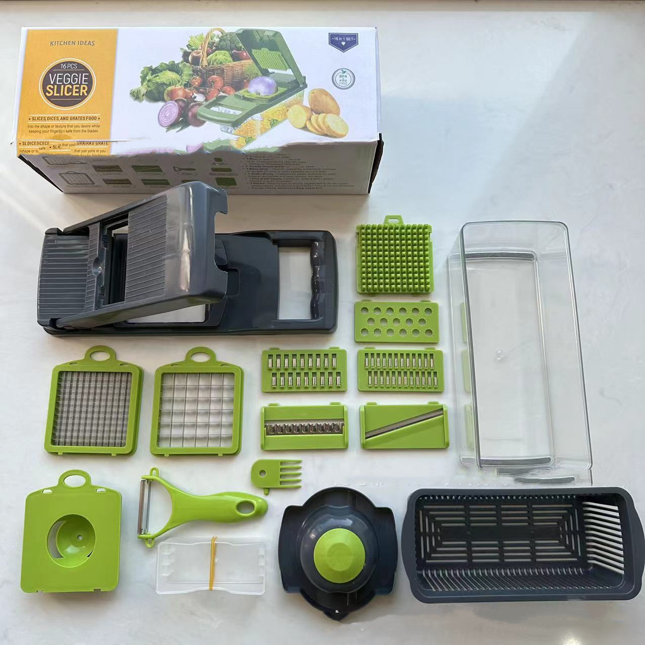 Chopper Storage Fantastic Kitchen Shred Dicing Slicer Vegetable Cutting