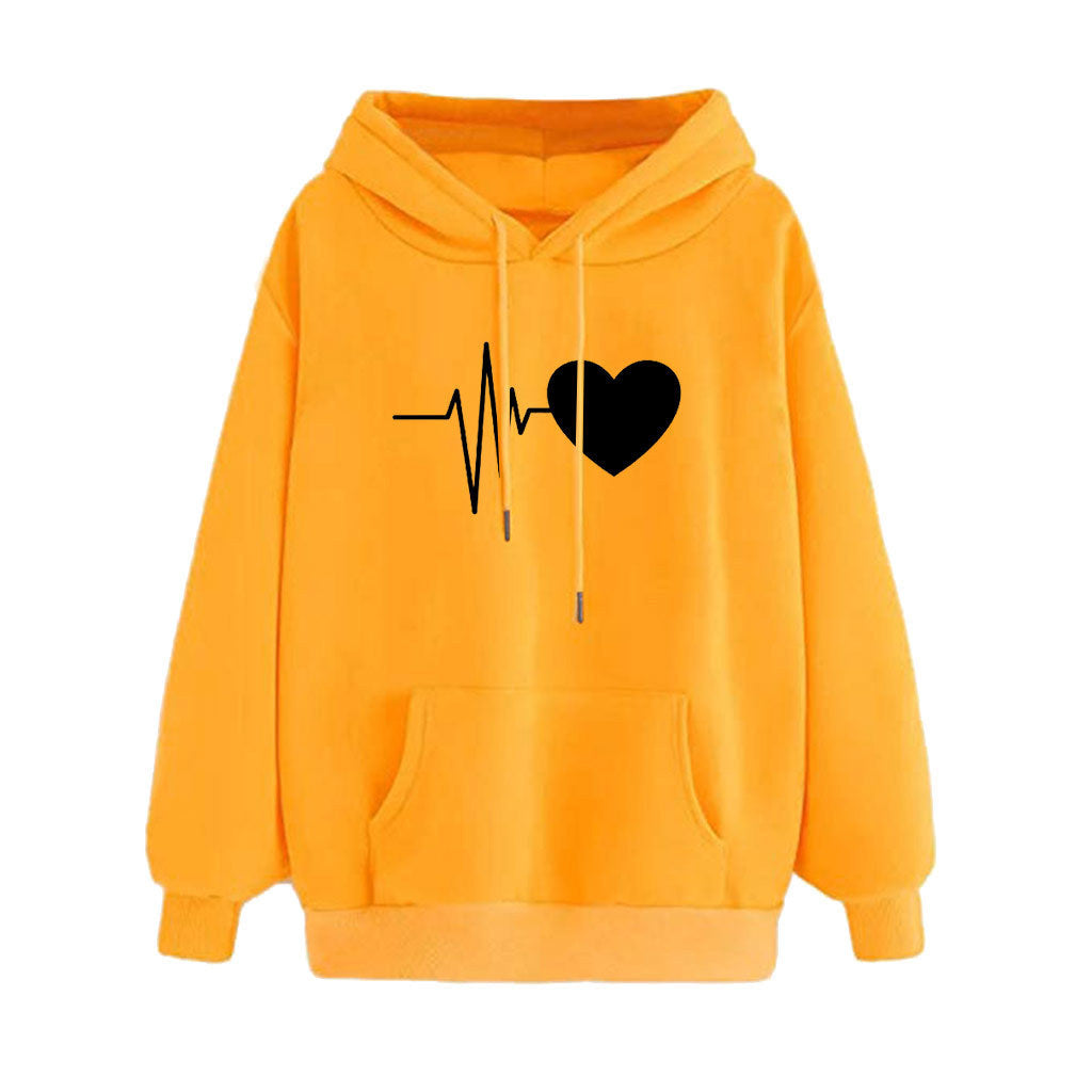 Women's Loose Casual Fleece Hoodie Sweatshirt Buy one Hoodie get a free laptop stand