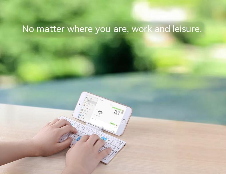 Folding Bluetooth Keyboard And Mouse Set Apple Android Suitable For Tablet Hands