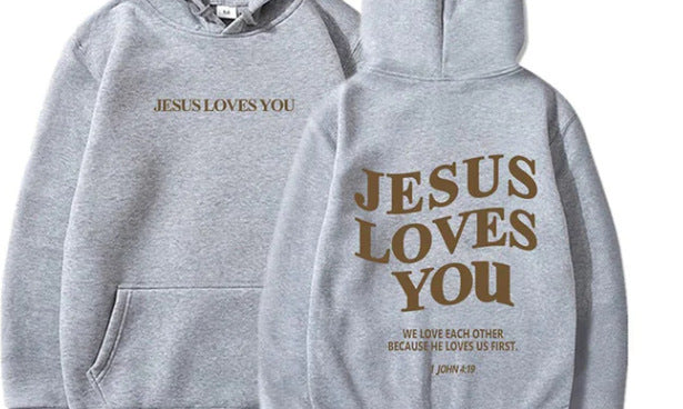 NEW 2024-2025 Brushed Hoody Back Letter Printed Kangaroo Pocket Drawstring Printed Hooded Sweater