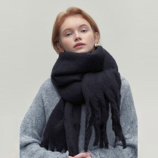 New 2024 All-match Soft Glutinous Idle Style Thermal Long Scarf
