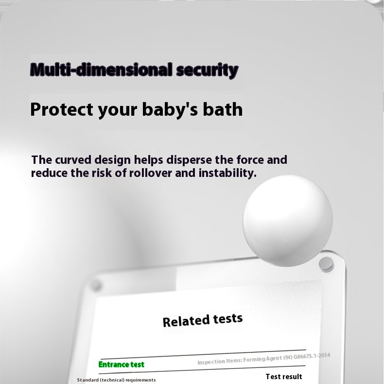 Baby Standing Red Mouth Duck Bath Table Hands-free Shower Non-slip Spine Protection Adjustable