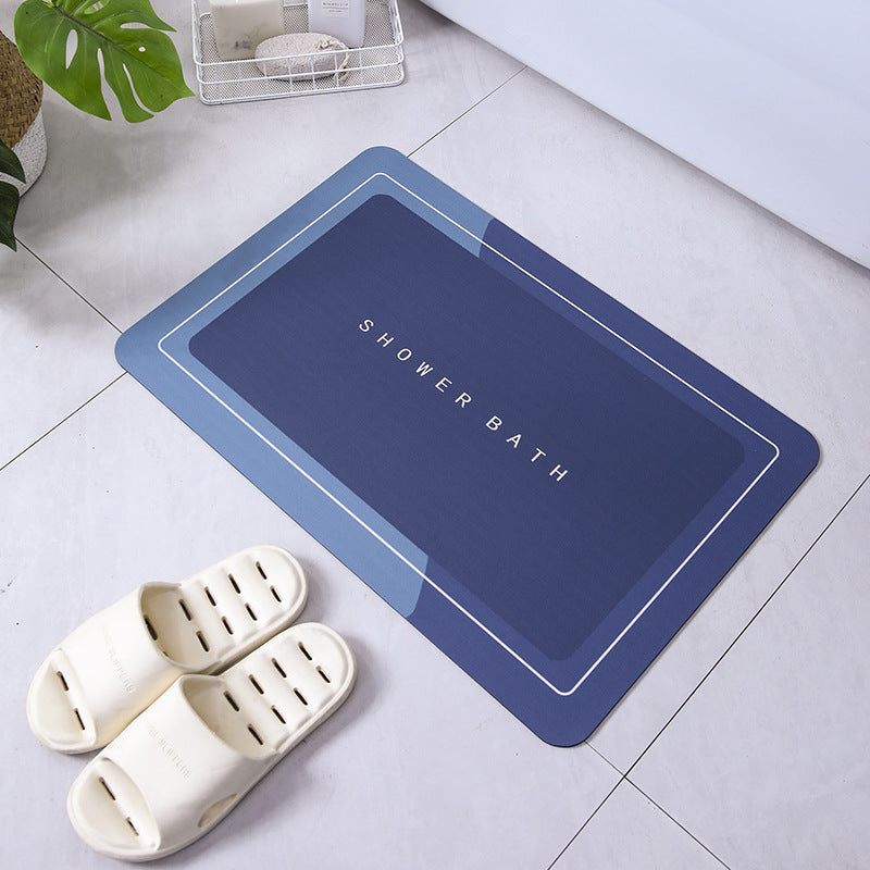 Bathroom Entrance Absorbent Household Crystal Velvet Floor Mat