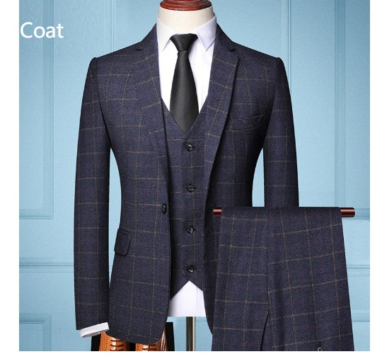 New collection 2025 Three-piece suit for men