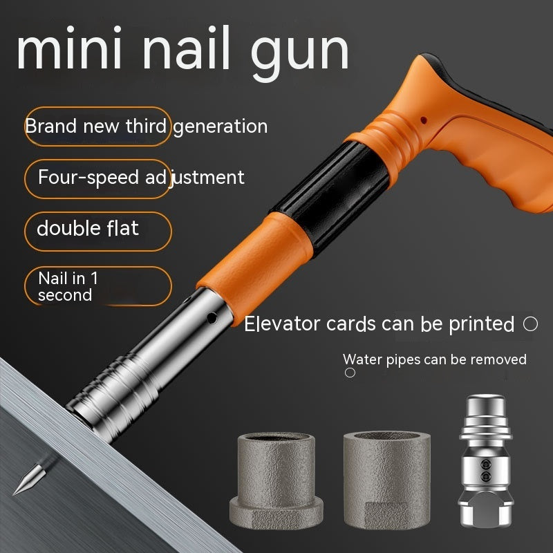 Mini Ceiling Tool Silencer Nail Gun Woodworking Decoration Integrated Gun Nail Gun Wall Small Fastener Fastener we offer 10%off for any purchases