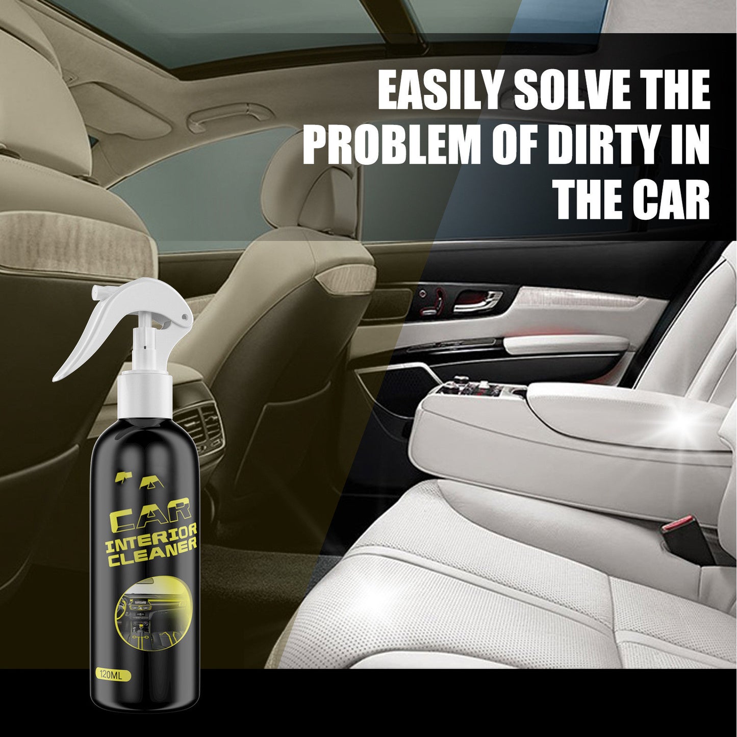 Car Interior Renovation Cleaner Car Leather Plastic Dashboard Cleaning Decontamination Maintenance Agent