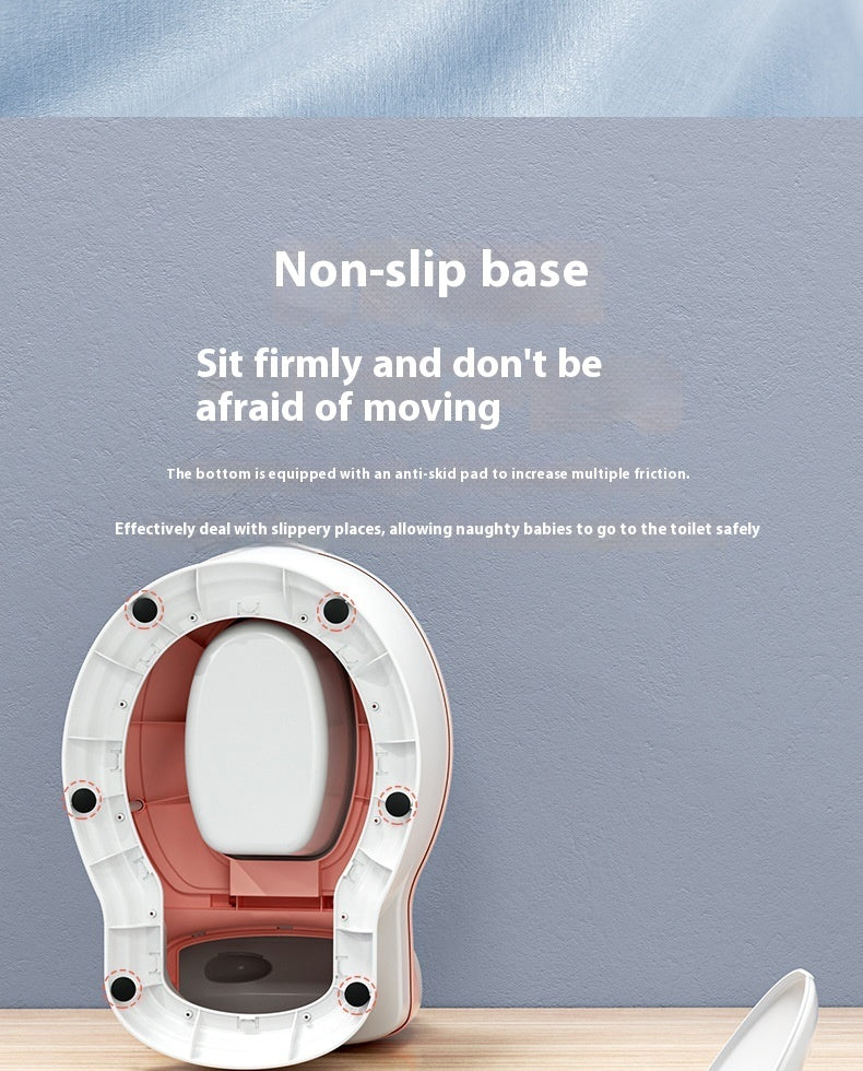Simulated Enlargement Of Children's Toilet Seat