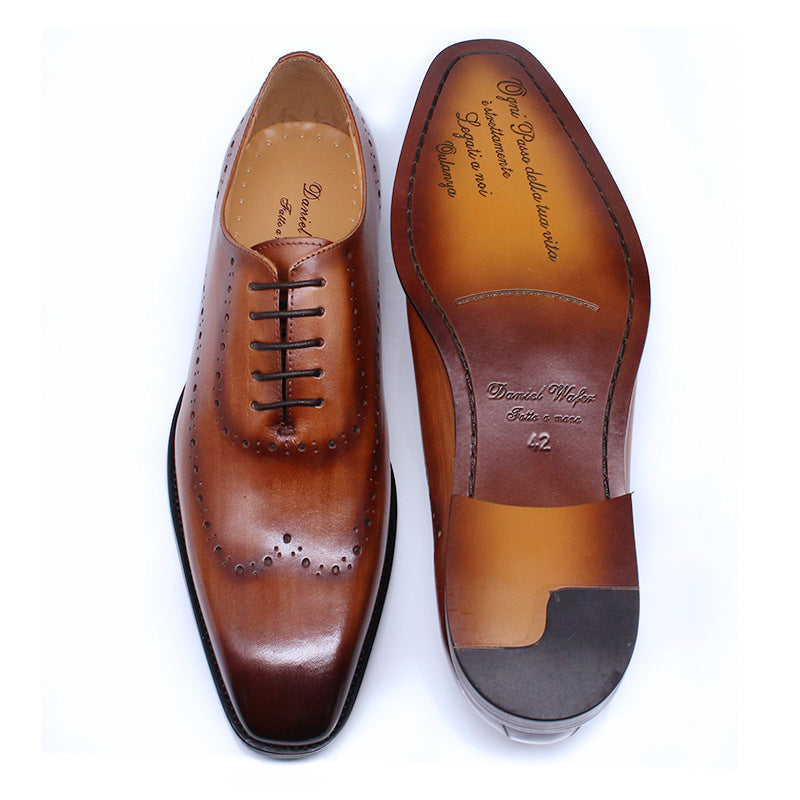 Our New Collection 2025 Men's Business Engraved British Brogue Leather Shoes