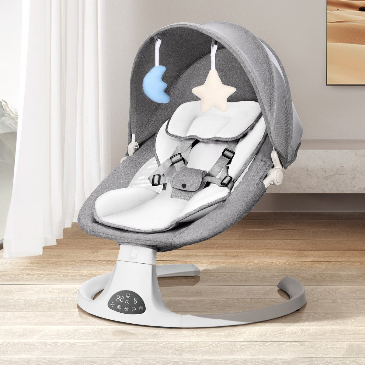 New 2025 Baby Rocking Chair Coax Sleeping Artifact Multifunctional