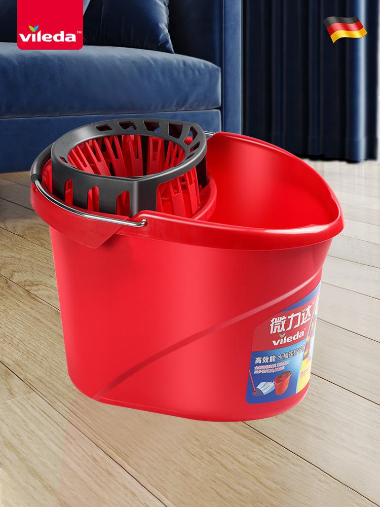 Mop Hand-free Micro-force Vileda2024 New Household Self-wringing Water Non-woven Fabric Mop New Product