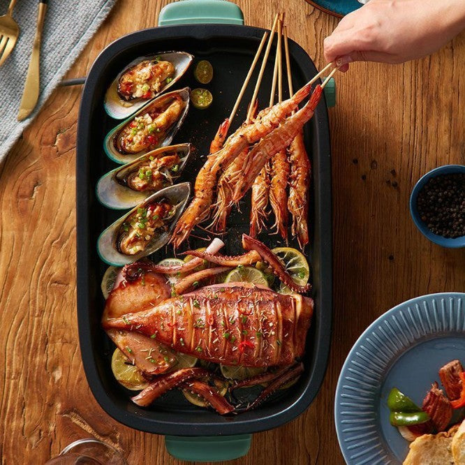 Multi Functional Fish Grill Barbecue And Rinse Integrated Pot