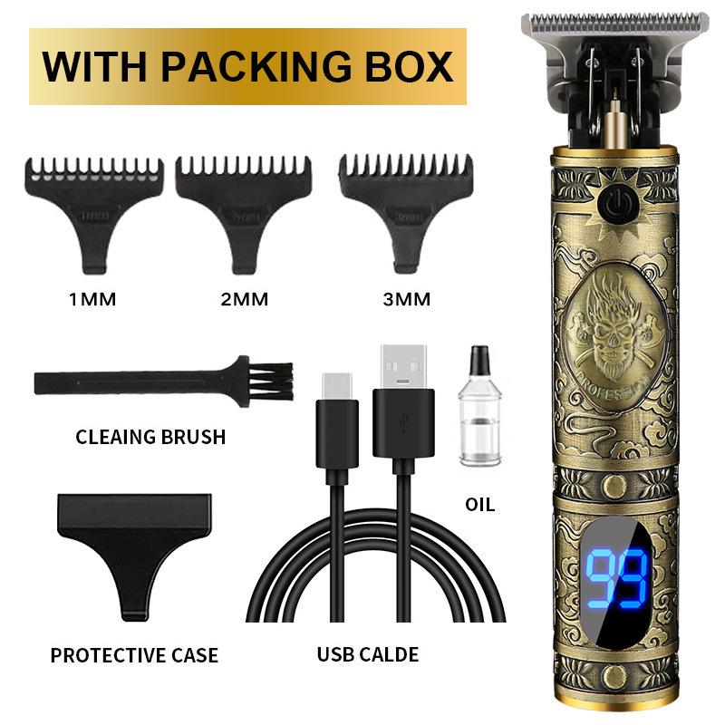 Cross-border hair clipper shaving head electric clipper electric clipper hair clipper oil head carving razor universal barber scissors