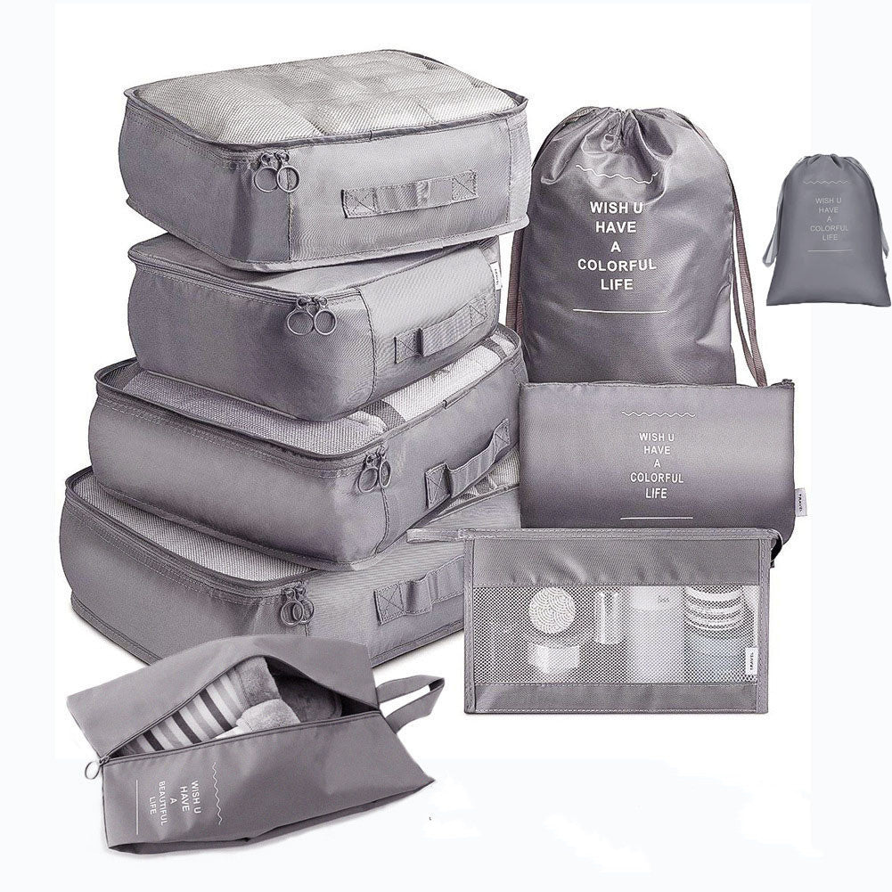 Eight-piece travel storage bag set