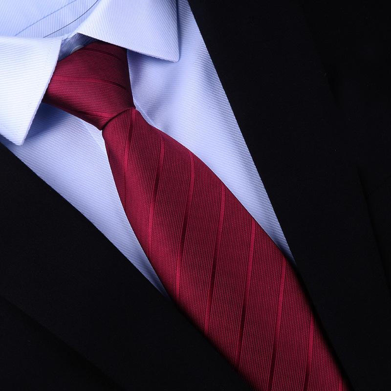 Fashion Red Wedding Tie Men's Dress Business Groom Best Man Wedding Professional Narrow Casual European Style wine red