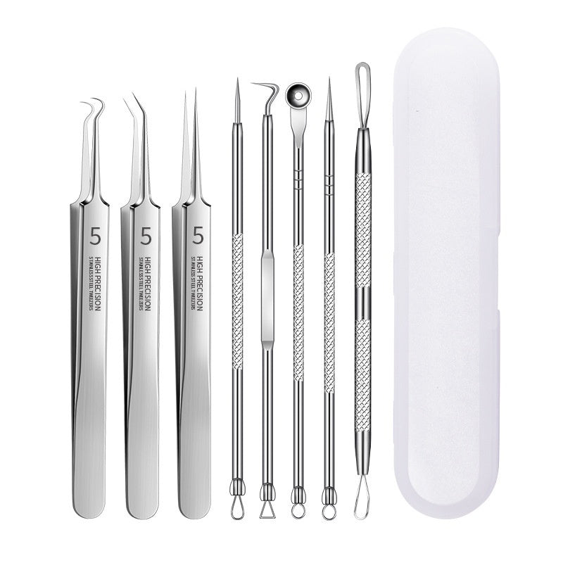 Acne Removal 8 Pieces Suit Beauty Tools Pimple Pin Free gift laptop support