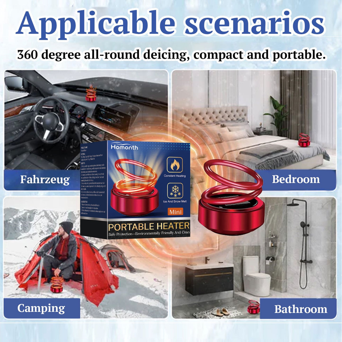 Brand New 2024-2025 Car Portable Dynamic Molecular Heater - Must have it and kiss those frosty mornings goodbye!