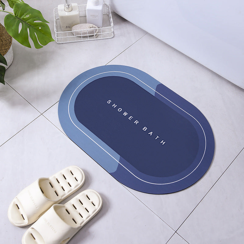 Bathroom Entrance Absorbent Household Crystal Velvet Floor Mat