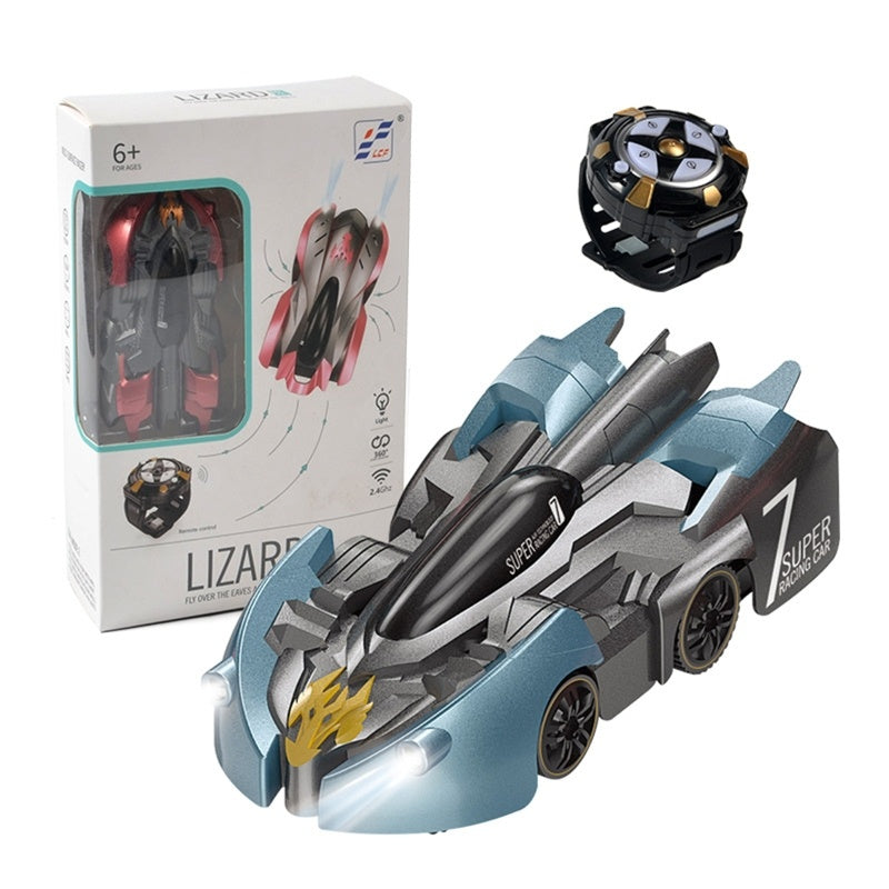 Remote Control Rechargeable Climbing Stunt Car With Watch
