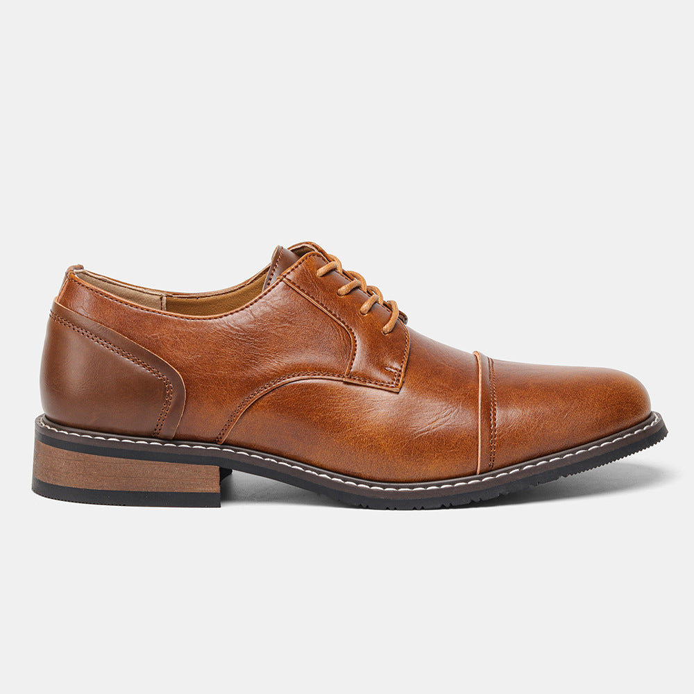 Our Brand New Collection for 2025 Business Formal Wear Cross-border Plus Size Retro Summer Men's Fashion Leather Shoes