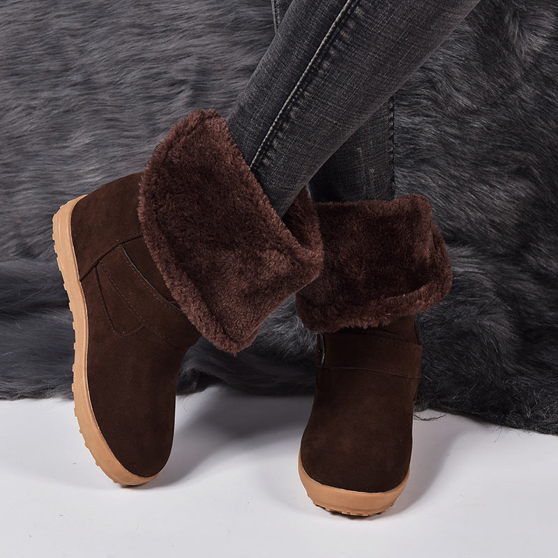 Women's Fashion Casual Flat Ankle Boots for Autumn and Winter 2025
