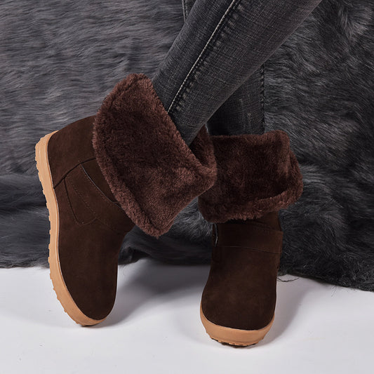 Women's Fashion Casual Flat Ankle Boots for Autumn and Winter 2025