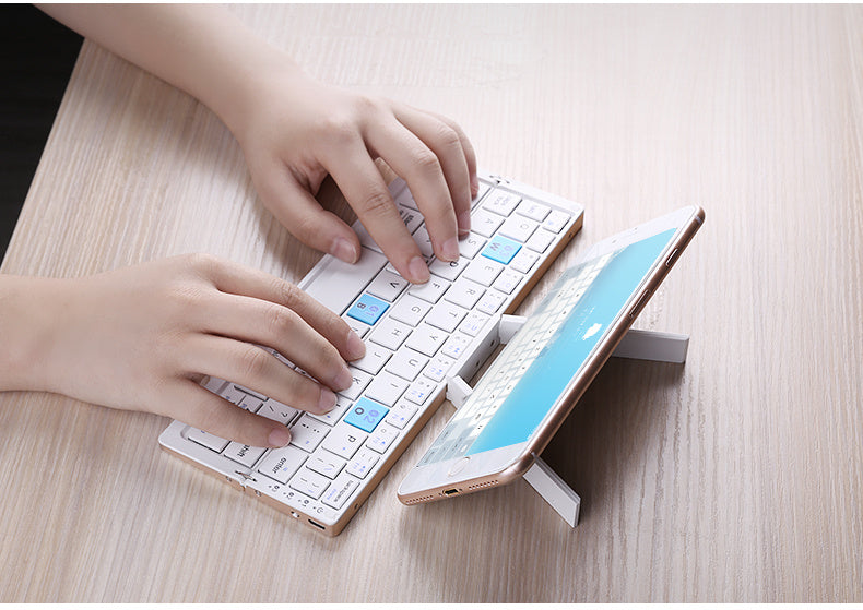 Folding Bluetooth Keyboard And Mouse Set Apple Android Suitable For Tablet Hands