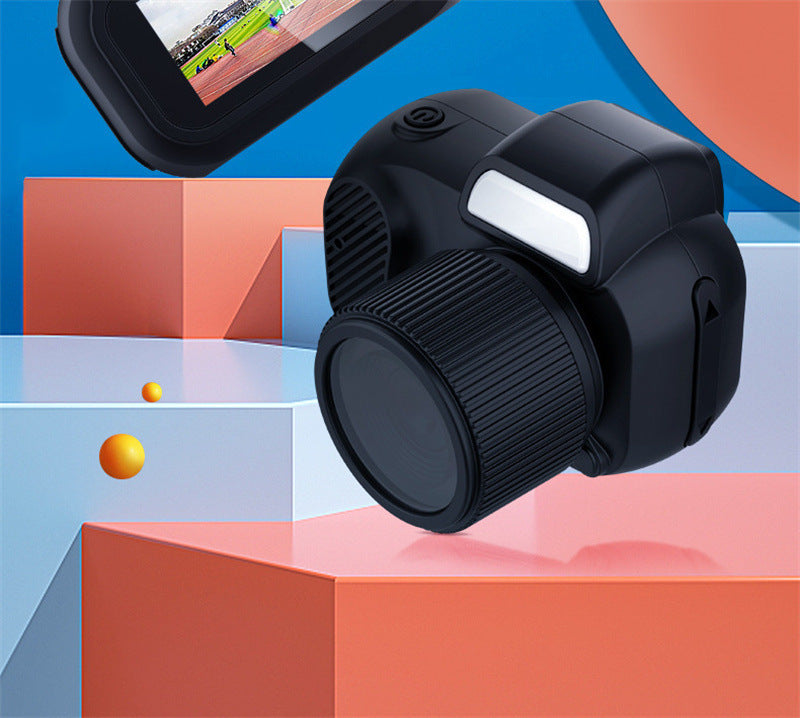 Retro Mini Camera With Screen Indoor Home Outdoor 1080p HD Portable Very Small Camera Video Support Holiday Gifts FREE Laptop Support