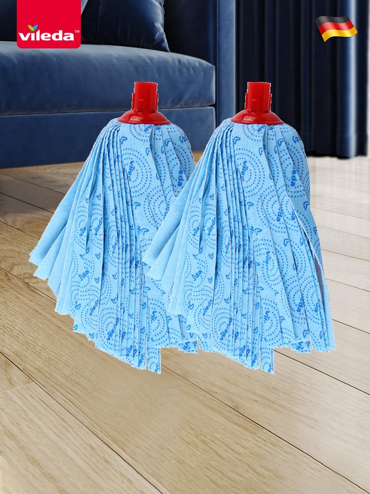Mop Hand-free Micro-force Vileda2024 New Household Self-wringing Water Non-woven Fabric Mop New Product