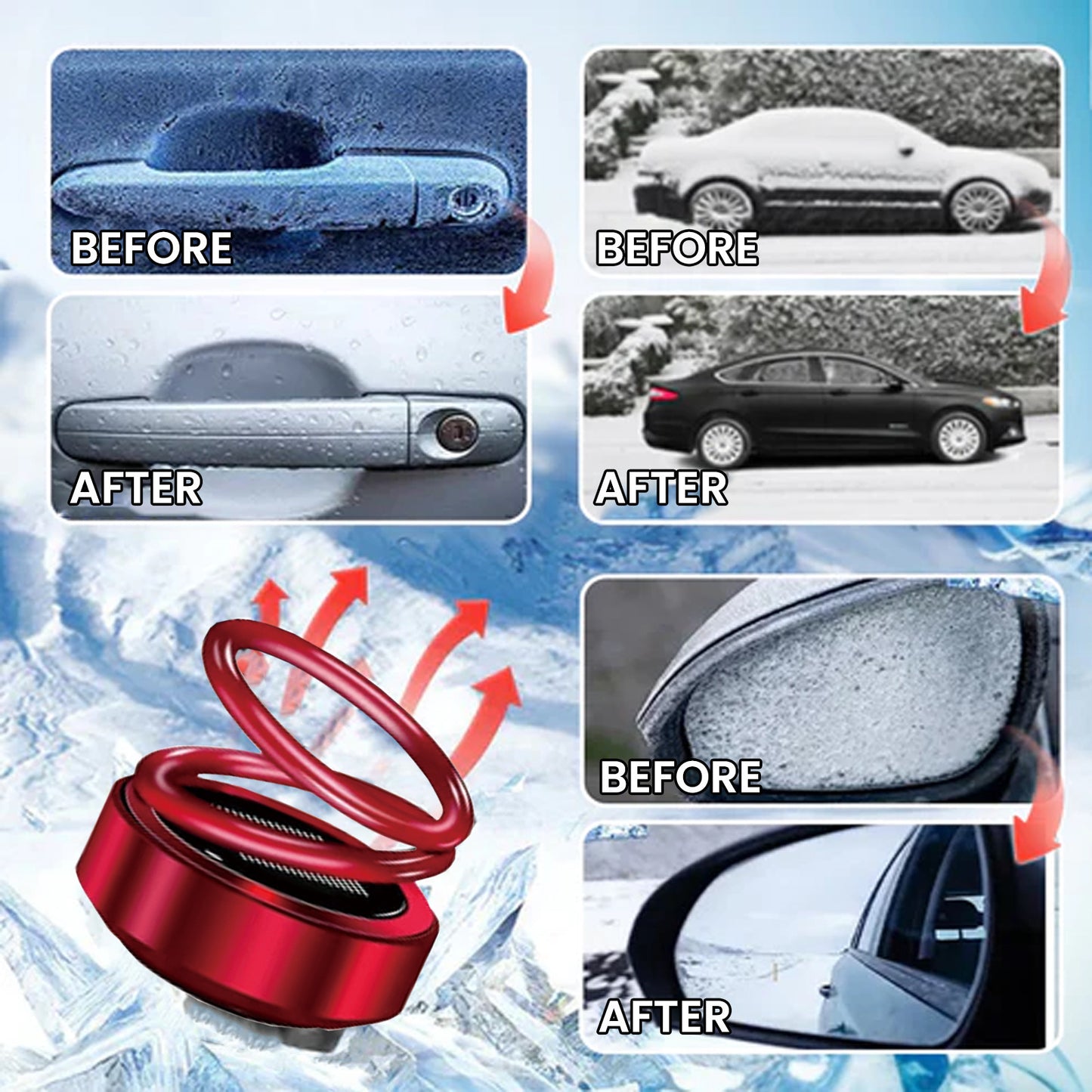 Brand New 2024-2025 Car Portable Dynamic Molecular Heater - Must have it and kiss those frosty mornings goodbye!