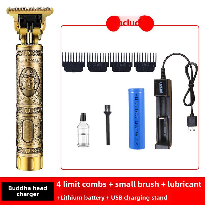 Cross-border hair clipper shaving head electric clipper electric clipper hair clipper oil head carving razor universal barber scissors