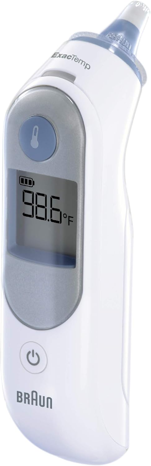 Braun Digital Ear Thermometer for Babies Kids Toddlers and Adults ThermoScan 5 IRT6500 Display is Digital and Accurate Thermometer for Precise Fever Tracking at Home